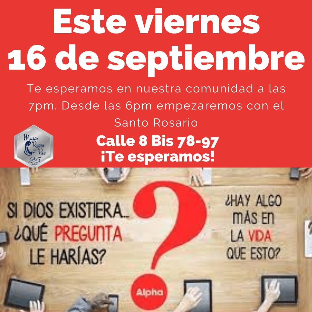 Llega Alpha a nuestra comunidad. Mesa de trabajo donde se ven las manos de personas sentadas y preguntas a los lados cuestionando su razón de vivir